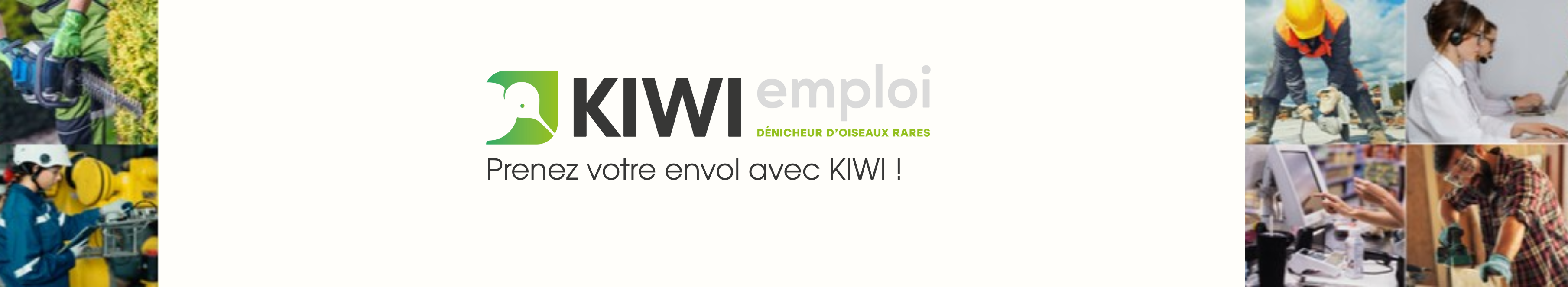 'Bannière de l'entreprise KIWI Emploi'