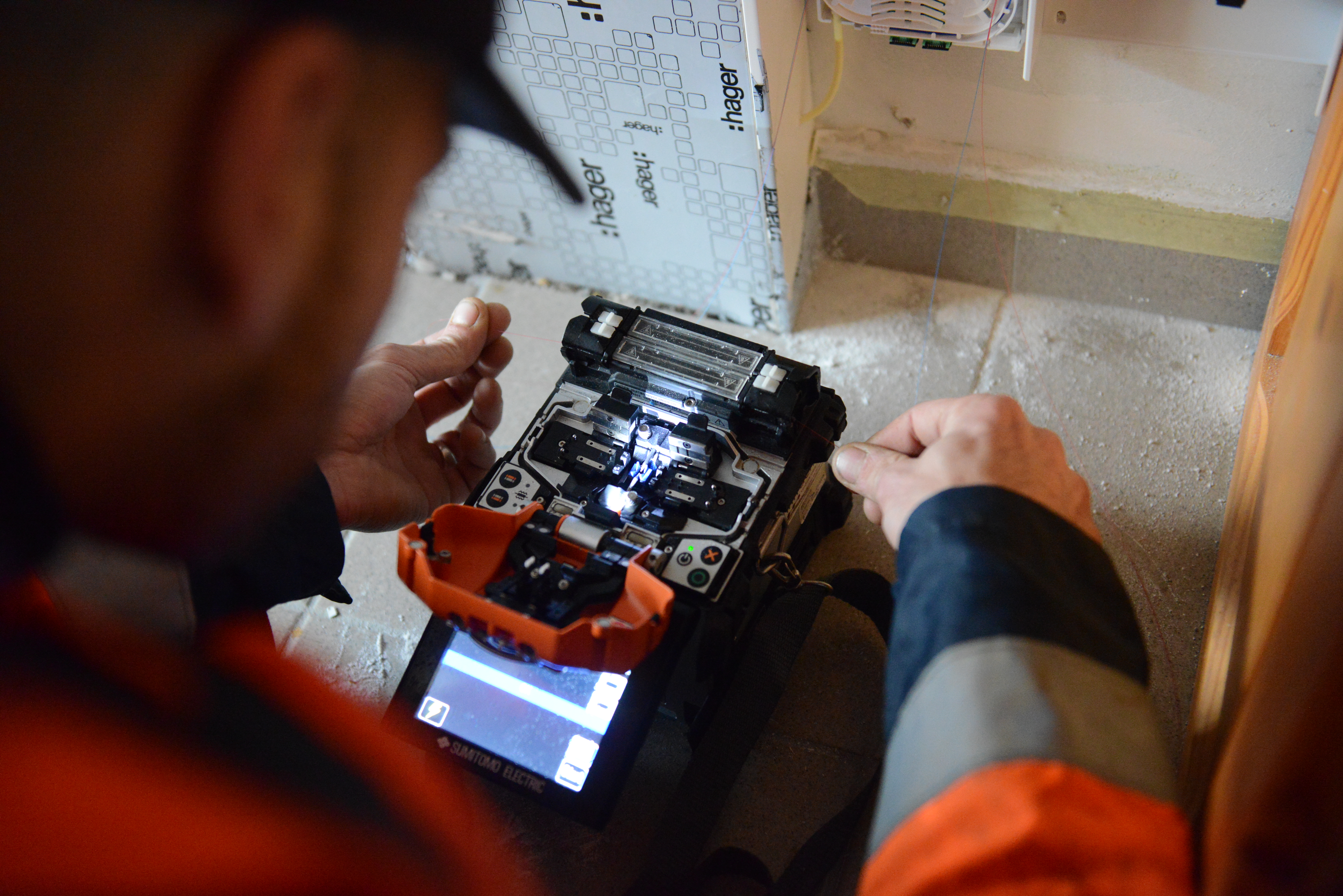 illustration Monteur raccordeur FttH F/H