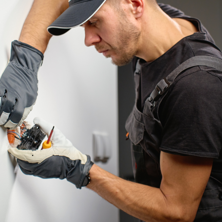 illustration Technicien installation alarme F/H